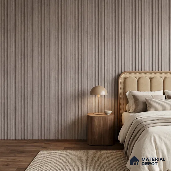 Wooden Look PN 07171 9.5 ft x 4.7 inch Charcoal Panel - 11 mm | Suitable for Feature Wall, TV Unit & Living Room | Width is Subjected to 5% Variation