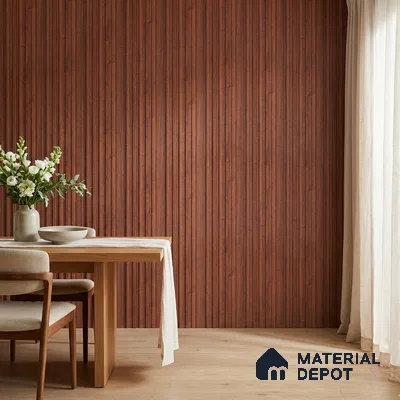 Wooden Look PN 07172 9.5 ft x 4.7 inch Charcoal Panel - 11 mm | Suitable for Feature Wall, TV Unit & Living Room | Width is Subjected to 5% Variation