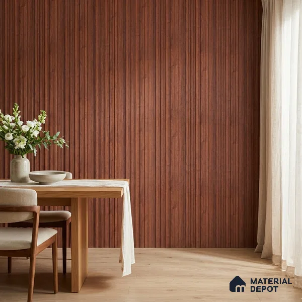 Wooden Look PN 07172 9.5 ft x 4.7 inch Charcoal Panel - 11 mm | Suitable for Feature Wall, TV Unit & Living Room | Width is Subjected to 5% Variation