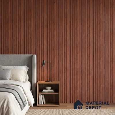 Wooden Look PN 07172 9.5 ft x 4.7 inch Charcoal Panel - 11 mm | Suitable for Feature Wall, TV Unit & Living Room | Width is Subjected to 5% Variation