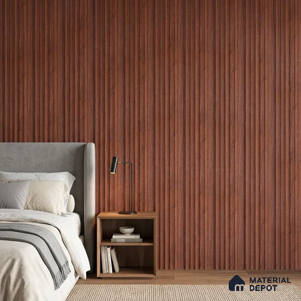 Wooden Look PN 07172 9.5 ft x 4.7 inch Charcoal Panel - 11 mm | Suitable for Feature Wall, TV Unit & Living Room | Width is Subjected to 5% Variation
