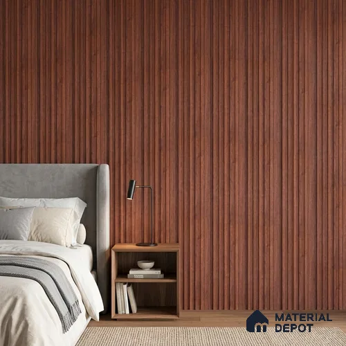 Wooden Look PN 07172 9.5 ft x 4.7 inch Charcoal Panel - 11 mm | Suitable for Feature Wall, TV Unit & Living Room | Width is Subjected to 5% Variation
