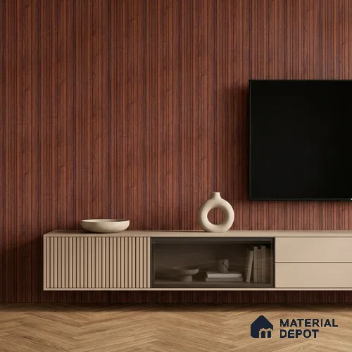 Wooden Look PN 07172 9.5 ft x 4.7 inch Charcoal Panel - 11 mm | Suitable for Feature Wall, TV Unit & Living Room | Width is Subjected to 5% Variation