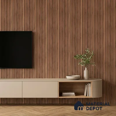 Wooden Look PN 07373 8 ft x 9.6 inch PVC Panel - 10 mm | Suitable for Living Room, Bedroom & Office | Width is Subjected to 5% Variation