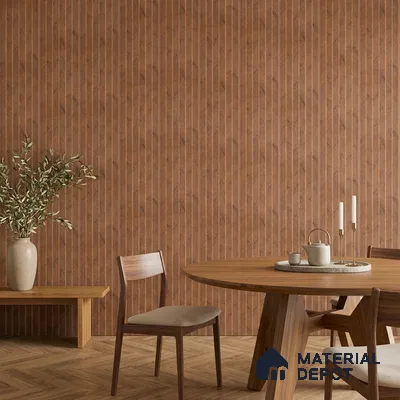 Wooden Look PN 07374 8 ft x 9.6 inch PVC Panel - 10 mm | Suitable for Living Room, Bedroom & Office | Width is Subjected to 5% Variation