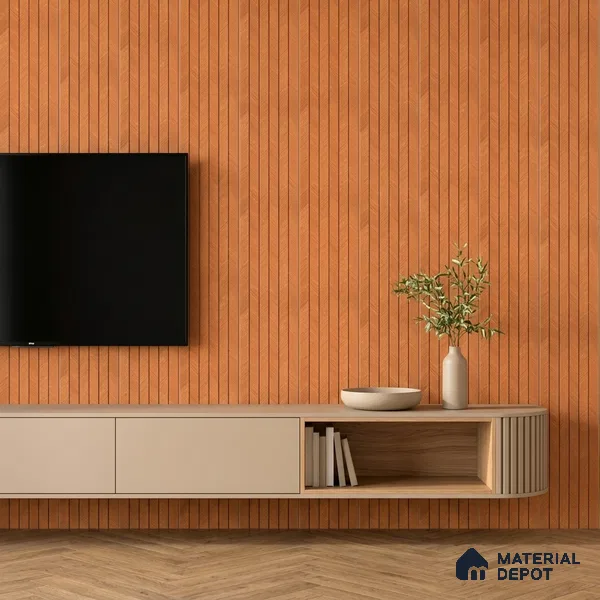 Wooden Look PN 07398 8 ft x 9.6 inch PVC Panel - 10 mm | Suitable for Living Room, Bedroom & Office | Width is Subjected to 5% Variation