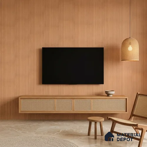 Wooden Look PN 07411 8 ft x 12 inch PVC Panel - 10 mm | Suitable for Living Room, Bedroom & Office | Width is Subjected to 5% Variation