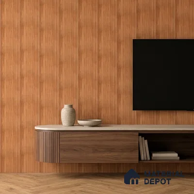 Wooden Look PN 07412 8 ft x 12 inch PVC Panel - 10 mm | Suitable for Living Room, Bedroom & Office | Width is Subjected to 5% Variation