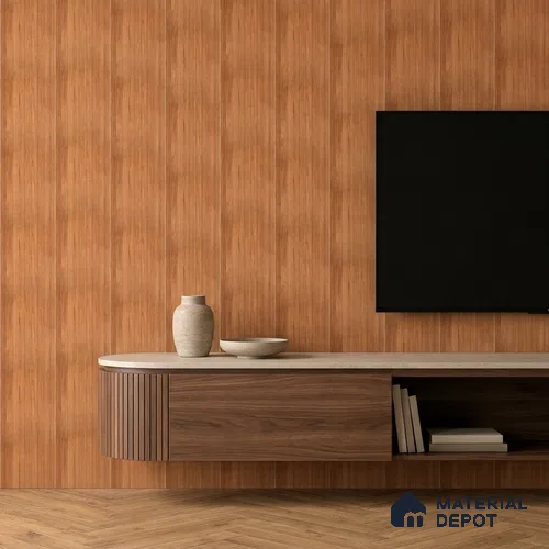 Wooden Look PN 07412 8 ft x 12 inch PVC Panel - 10 mm | Suitable for Living Room, Bedroom & Office | Width is Subjected to 5% Variation