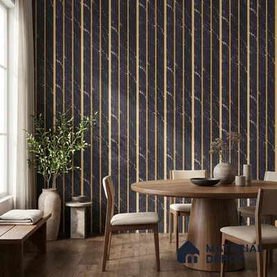 Graphite Black Marble Look PN 07445 8 ft x 4.8 inch PVC Panel - 10 mm | Suitable for Living Room, Bedroom & Office | Width is Subjected to 5% Variation