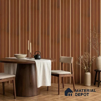Wooden Look PN 07448 8 ft x 4.8 inch PVC Panel - 10 mm | Suitable for Living Room, Bedroom & Office | Width is Subjected to 5% Variation