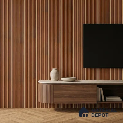 Wooden Look PN 07448 8 ft x 4.8 inch PVC Panel - 10 mm | Suitable for Living Room, Bedroom & Office | Width is Subjected to 5% Variation