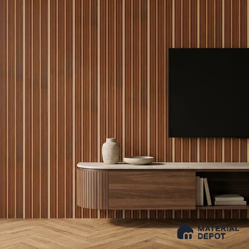 Wooden Look PN 07448 8 ft x 4.8 inch PVC Panel - 10 mm | Suitable for Living Room, Bedroom & Office | Width is Subjected to 5% Variation