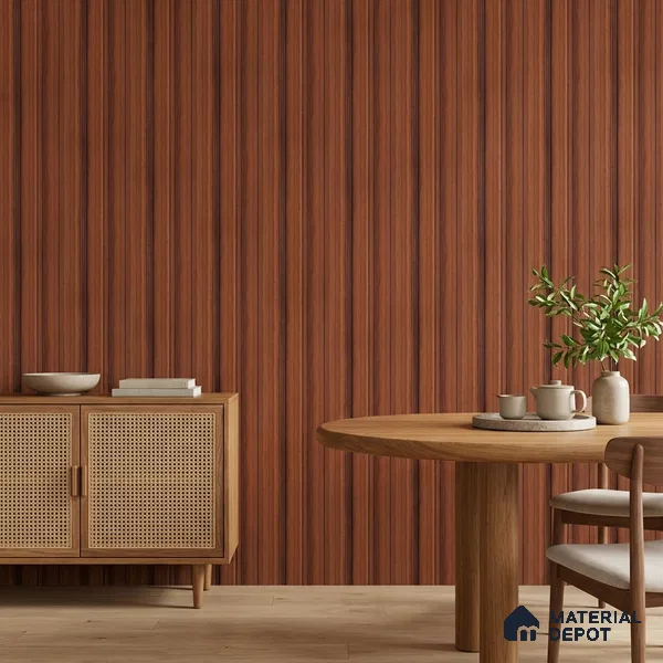 Wooden Look PN 07457 8 ft x 4.8 inch PVC Panel - 10 mm | Suitable for Living Room, Bedroom & Office | Width is Subjected to 5% Variation