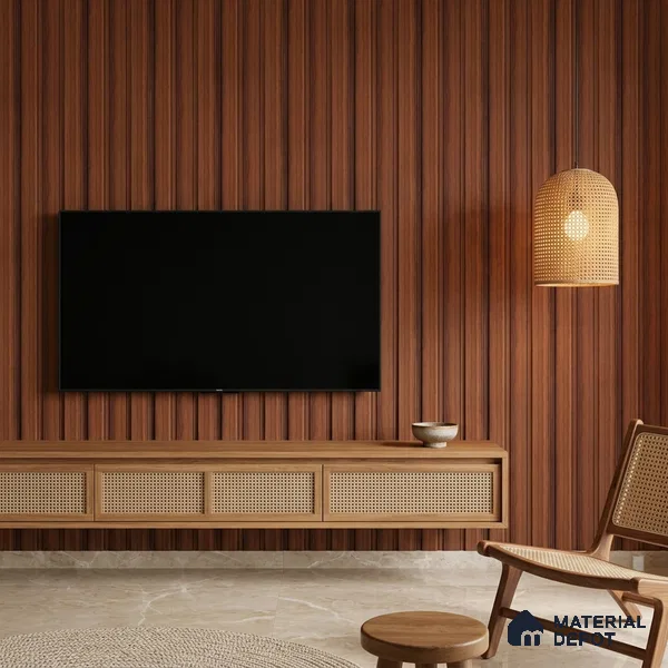 Wooden Look PN 07457 8 ft x 4.8 inch PVC Panel - 10 mm | Suitable for Living Room, Bedroom & Office | Width is Subjected to 5% Variation