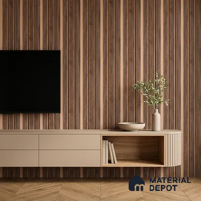 Wooden Look PN 07463 8 ft x 4.8 inch PVC Panel - 10 mm | Suitable for Living Room, Bedroom & Office | Width is Subjected to 5% Variation