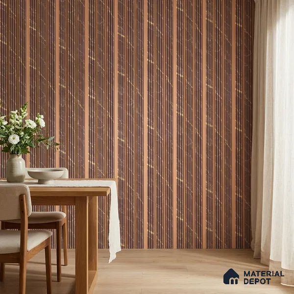 Wooden Look PN 07464 8 ft x 4.8 inch PVC Panel - 10 mm | Suitable for Living Room, Bedroom & Office | Width is Subjected to 5% Variation