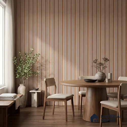 Warm Beige Plain Colour Look PN 07465 8 ft x 4.8 inch PVC Panel - 10 mm | Suitable for Living Room, Bedroom & Office | Width is Subjected to 5% Variation