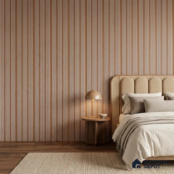 Warm Beige Plain Colour Look PN 07465 8 ft x 4.8 inch PVC Panel - 10 mm | Suitable for Living Room, Bedroom & Office | Width is Subjected to 5% Variation