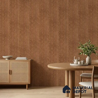 Mud Brown Stone Look PN 07470 8 ft x 4.8 inch PVC Panel - 10 mm | Suitable for Living Room, Bedroom & Office | Width is Subjected to 5% Variation