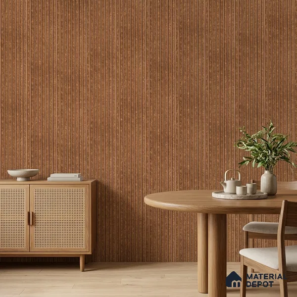 Mud Brown Stone Look PN 07470 8 ft x 4.8 inch PVC Panel - 10 mm | Suitable for Living Room, Bedroom & Office | Width is Subjected to 5% Variation