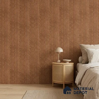 Mud Brown Stone Look PN 07470 8 ft x 4.8 inch PVC Panel - 10 mm | Suitable for Living Room, Bedroom & Office | Width is Subjected to 5% Variation