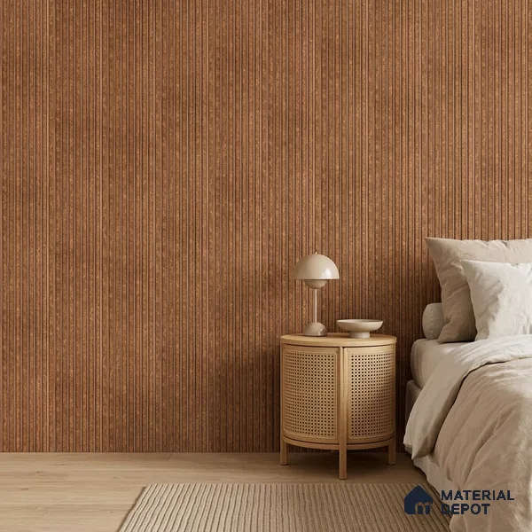 Mud Brown Stone Look PN 07470 8 ft x 4.8 inch PVC Panel - 10 mm | Suitable for Living Room, Bedroom & Office | Width is Subjected to 5% Variation