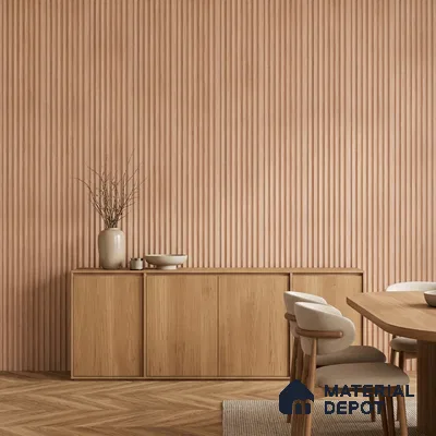 Wooden Look PN 07473 8 ft x 4.8 inch PVC Panel - 10 mm | Suitable for Living Room, Bedroom & Office | Width is Subjected to 5% Variation