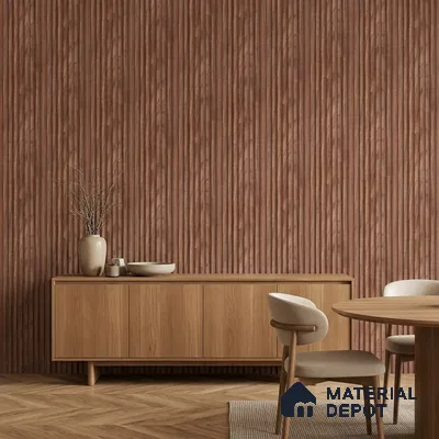 Wooden Look PN 07476 8 ft x 4.8 inch PVC Panel - 10 mm | Suitable for Living Room, Bedroom & Office | Width is Subjected to 5% Variation