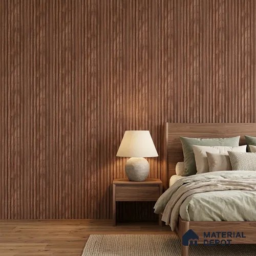 Wooden Look PN 07476 8 ft x 4.8 inch PVC Panel - 10 mm | Suitable for Living Room, Bedroom & Office | Width is Subjected to 5% Variation