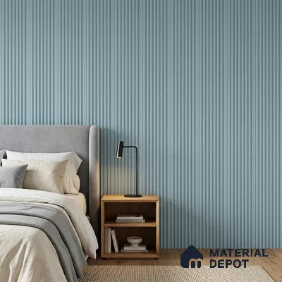 Cloud Grey Plain Colour Look PN 07480 8 ft x 4.8 inch PVC Panel - 10 mm | Suitable for Living Room, Bedroom & Office | Width is Subjected to 5% Variation
