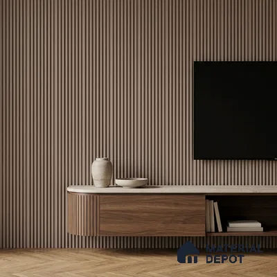 Cloud Grey Plain Colour Look PN 07481 8 ft x 4.8 inch PVC Panel - 10 mm | Suitable for Living Room, Bedroom & Office | Width is Subjected to 5% Variation