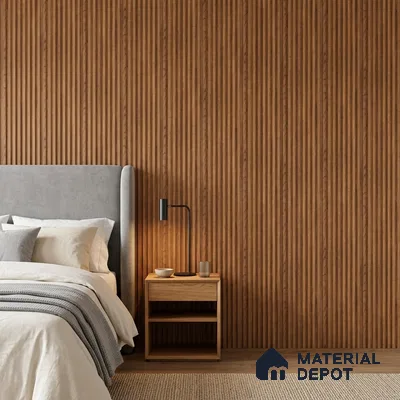 Wooden Look PN 07487 8 ft x 4.8 inch PVC Panel - 10 mm | Suitable for Living Room, Bedroom & Office | Width is Subjected to 5% Variation