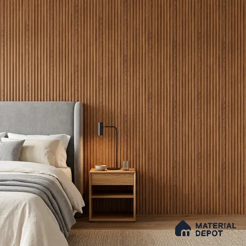 Wooden Look PN 07487 8 ft x 4.8 inch PVC Panel - 10 mm | Suitable for Living Room, Bedroom & Office | Width is Subjected to 5% Variation