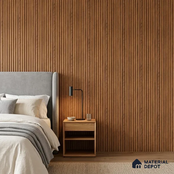 Wooden Look PN 07487 8 ft x 4.8 inch PVC Panel - 10 mm | Suitable for Living Room, Bedroom & Office | Width is Subjected to 5% Variation