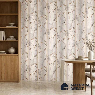 Dove Grey Marble Look PN 07495 8 ft x 6 inch PVC Panel - 10 mm | Suitable for Living Room, Bedroom & Office | Width is Subjected to 5% Variation