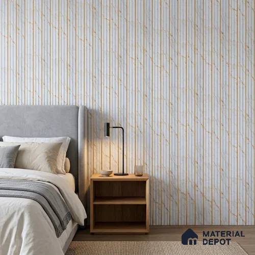 Dove Grey Marble Look PN 07500 8 ft x 6 inch PVC Panel - 10 mm | Suitable for Living Room, Bedroom & Office | Width is Subjected to 5% Variation