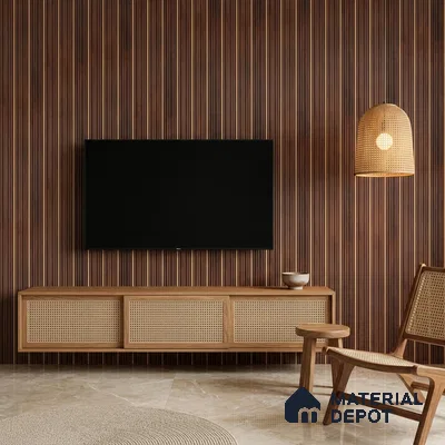 Wooden Look PN 07505 8 ft x 6 inch PVC Panel - 10 mm | Suitable for Living Room, Bedroom & Office | Width is Subjected to 5% Variation