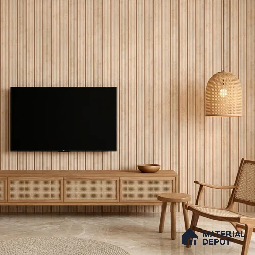 Wooden Look PN 07506 8 ft x 6 inch PVC Panel - 10 mm | Suitable for Living Room, Bedroom & Office | Width is Subjected to 5% Variation
