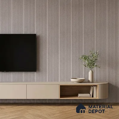Cloud Grey Stone Look PN 07594 9.5 ft x 4.9 inch Charcoal Panel - 12 mm | Suitable for Feature Wall, TV Unit & Living Room | Width is Subjected to 5% Variation