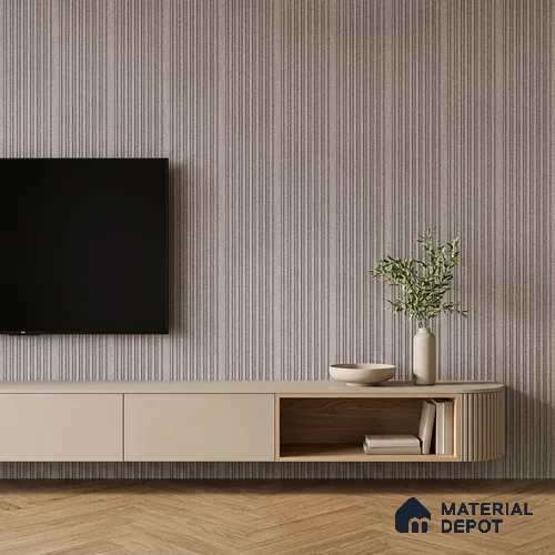 Cloud Grey Stone Look PN 07594 9.5 ft x 4.9 inch Charcoal Panel - 12 mm | Suitable for Feature Wall, TV Unit & Living Room | Width is Subjected to 5% Variation