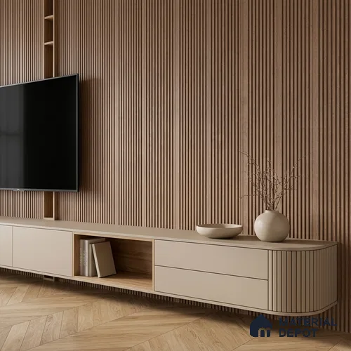 Mocha Brown Stone Look PN 07596 9.5 ft x 4.9 inch Charcoal Panel - 12 mm | Suitable for Feature Wall, TV Unit & Living Room | Width is Subjected to 5% Variation
