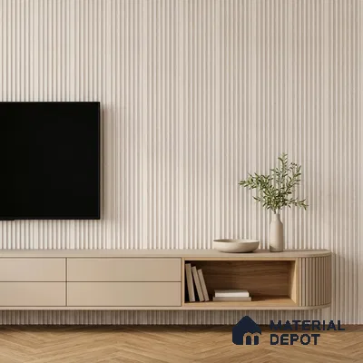 Dove Grey Stone Look PN 07597 9.5 ft x 4.9 inch Charcoal Panel - 12 mm | Suitable for Feature Wall, TV Unit & Living Room | Width is Subjected to 5% Variation