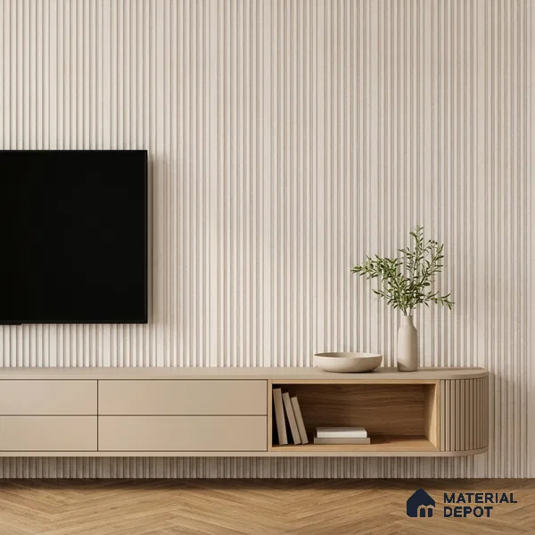 Dove Grey Stone Look PN 07597 9.5 ft x 4.9 inch Charcoal Panel - 12 mm | Suitable for Feature Wall, TV Unit & Living Room | Width is Subjected to 5% Variation