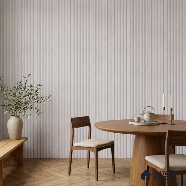 Light Grey Fabric Look PN 07599 9.5 ft x 4.9 inch Charcoal Panel - 12 mm | Suitable for Feature Wall, TV Unit & Living Room | Width is Subjected to 5% Variation