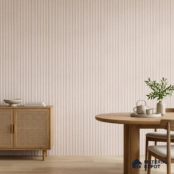 Dove Grey Fabric Look PN 07600 9.5 ft x 4.9 inch Charcoal Panel - 12 mm | Suitable for Feature Wall, TV Unit & Living Room | Width is Subjected to 5% Variation