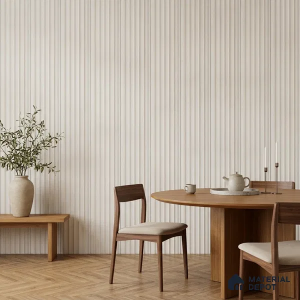 Dove Grey Plain Colour Look PN 07602 9.5 ft x 4.9 inch Charcoal Panel - 12 mm | Suitable for Feature Wall, TV Unit & Living Room | Width is Subjected to 5% Variation