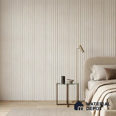 Dove Grey Plain Colour Look PN 07602 9.5 ft x 4.9 inch Charcoal Panel - 12 mm | Suitable for Feature Wall, TV Unit & Living Room | Width is Subjected to 5% Variation