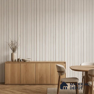 Dove Grey Plain Colour Look PN 07603 9.5 ft x 4.9 inch Charcoal Panel - 12 mm | Suitable for Feature Wall, TV Unit & Living Room | Width is Subjected to 5% Variation