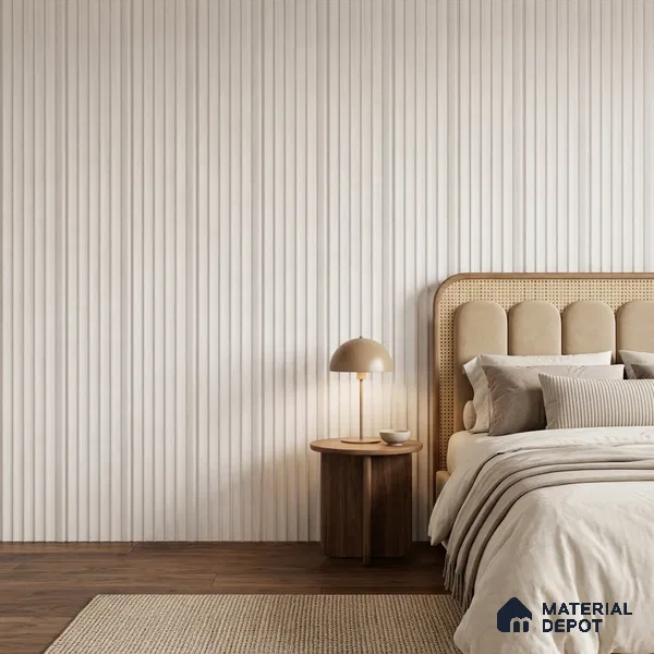 Dove Grey Plain Colour Look PN 07603 9.5 ft x 4.9 inch Charcoal Panel - 12 mm | Suitable for Feature Wall, TV Unit & Living Room | Width is Subjected to 5% Variation